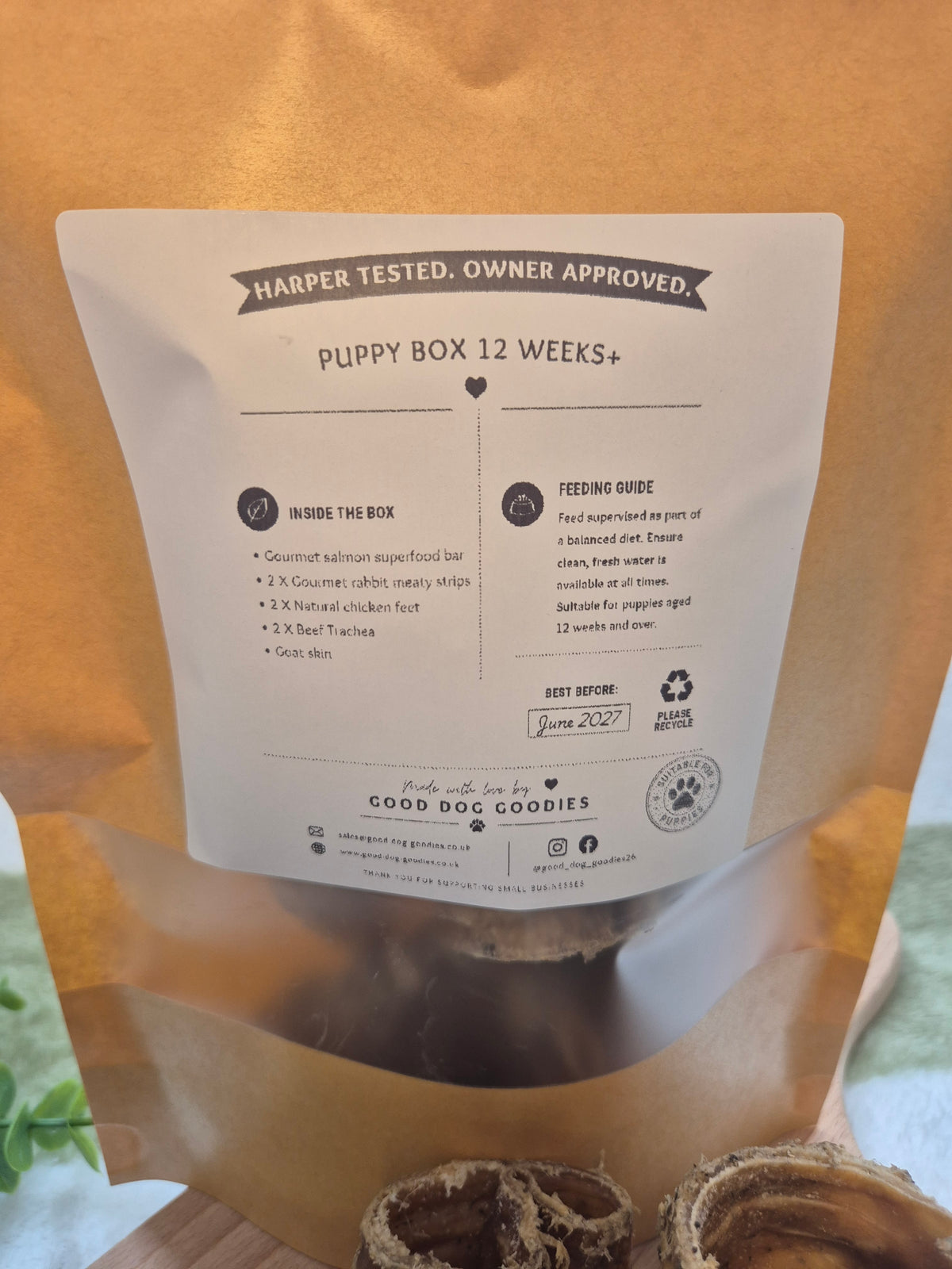 Puppy Treat Pack – 12 Weeks+